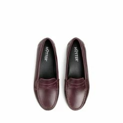 Hotter Wide Fit Red Drift Slip-On Shoes -Hotter Shop unnamed file 834