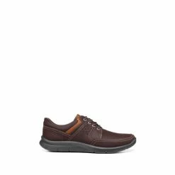 Hotter Drive Brown Lace-Up Shoes