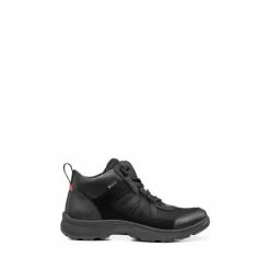 Hotter Summit GTX Black Lace-Up Black Shoes